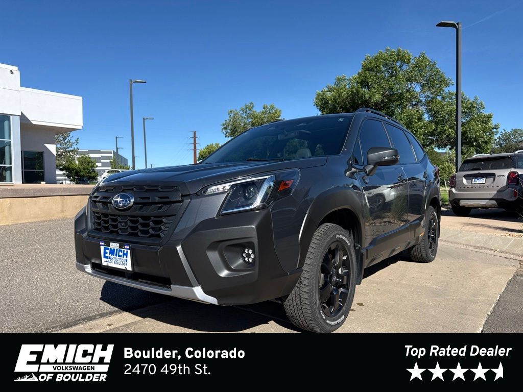 Gray Metallic 2023 Subaru Forester SUV / Crossover All-Wheel Drive Continuously Variable Transmission