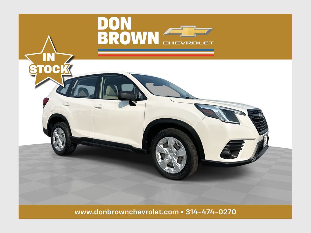 Crystal White Pearl 2022 Subaru Forester SUV / Crossover All-Wheel Drive Continuously Variable Transmission