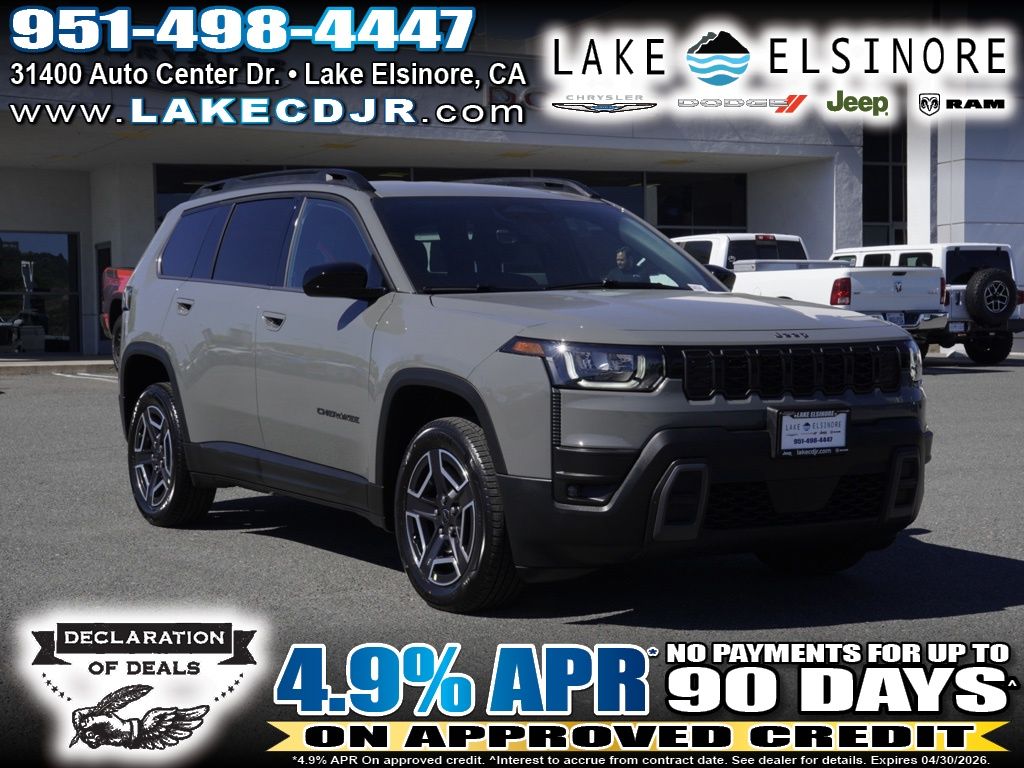 Sting-Gray Clearcoat 2026 Jeep Cherokee Laredo 4WD SUV / Crossover Four-Wheel Drive Continuously Variable Transmission