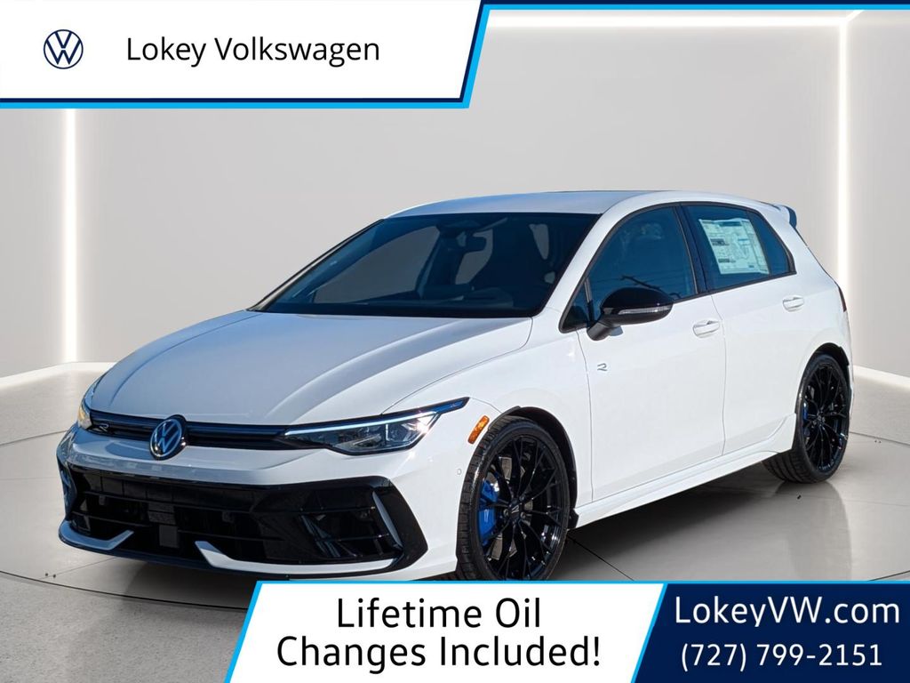 Pure White 2026 Volkswagen Golf R Hatchback All-Wheel Drive 7-Speed Dual Clutch