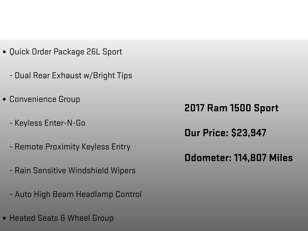 2017 Ram 1500 Sport Gray at Luther Ford