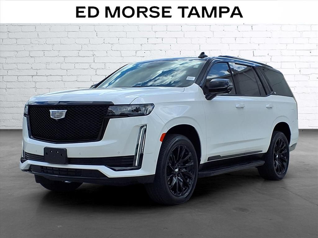 Crystal White Tricoat 2024 Cadillac Escalade SUV / Crossover Four-Wheel Drive Automatic