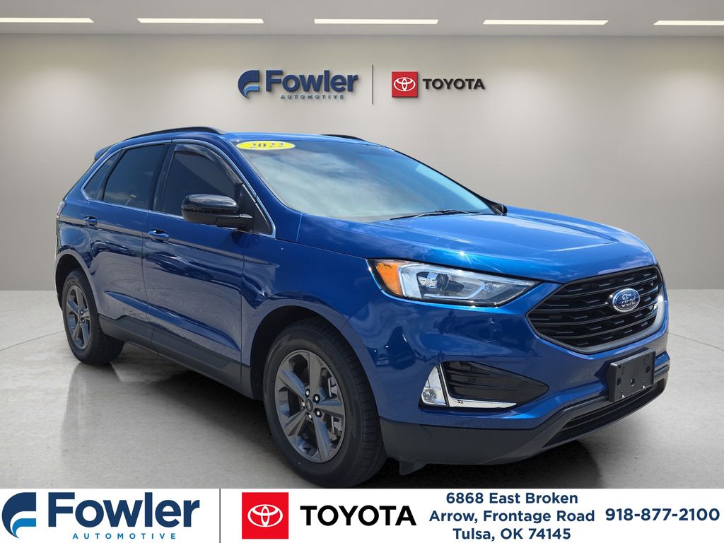 Blue Metallic 2022 Ford Edge SUV / Crossover All-Wheel Drive 8-Speed Automatic