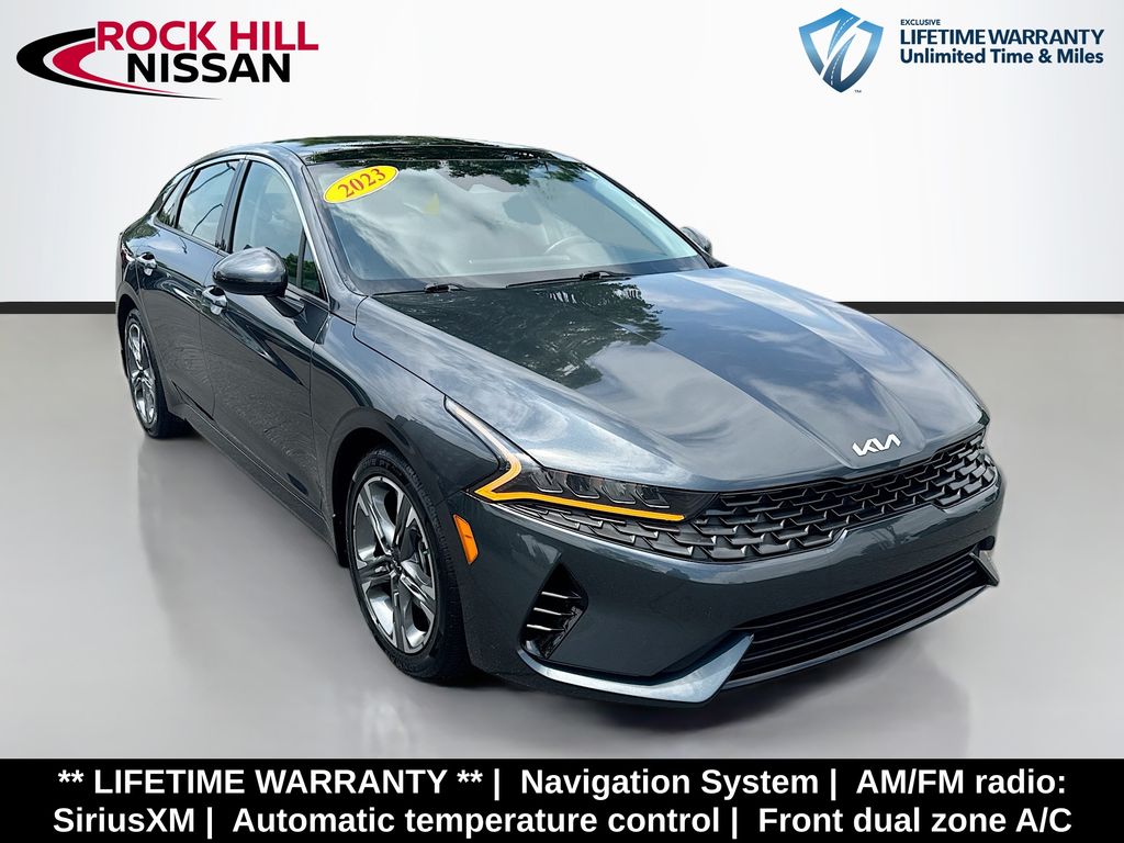 Gravity Gray 2023 Kia K5 EX FWD Sedan Front-Wheel Drive 8-Speed Automatic
