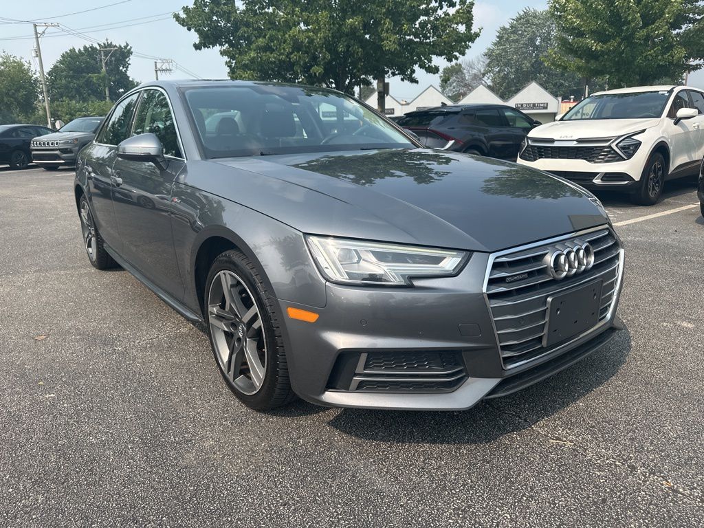 Monsoon Gray Metallic 2018 Audi A4 2.0 TFSI quattro Premium Plus AWD Sedan All-Wheel Drive 7-Speed Automatic