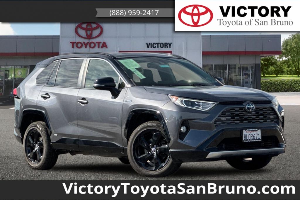 Magnetic Gray Metallic 2019 Toyota RAV4 Hybrid SUV / Crossover All-Wheel Drive Continuously Variable Transmission