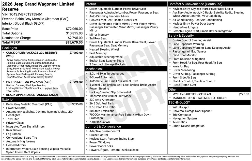 New 2026 Gray Jeep Limited Reserve image 6