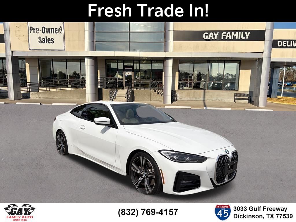 Alpine White 2021 BMW 4 Series 430i Coupe RWD Coupe Rear-Wheel Drive 8-Speed Automatic
