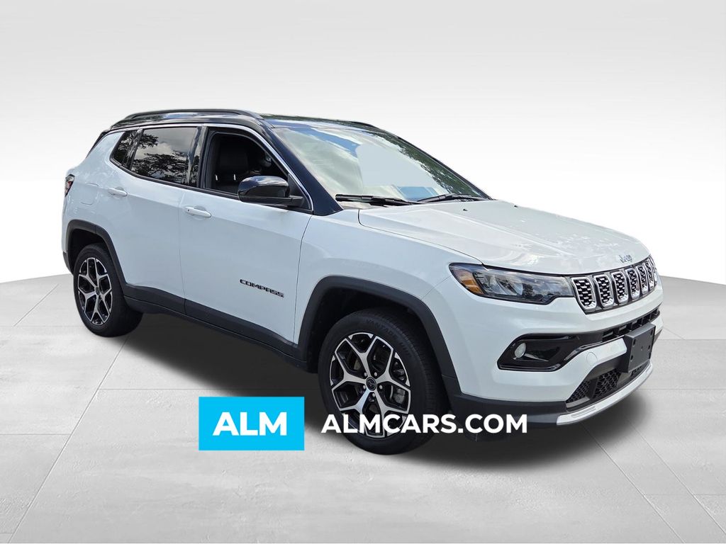 Bright White Clearcoat 2025 Jeep Compass Limited 4WD SUV / Crossover Four-Wheel Drive 8-Speed Automatic