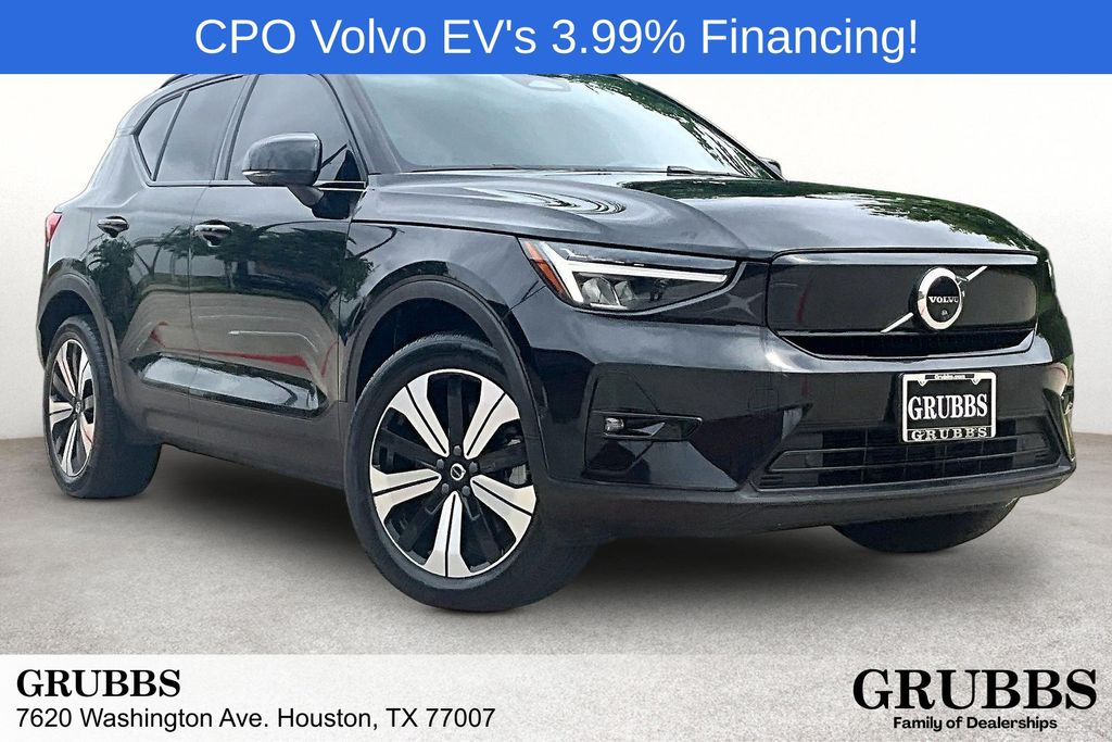 Onyx Black Metallic 2023 Volvo XC40 Recharge SUV / Crossover All-Wheel Drive 1-Speed Automatic
