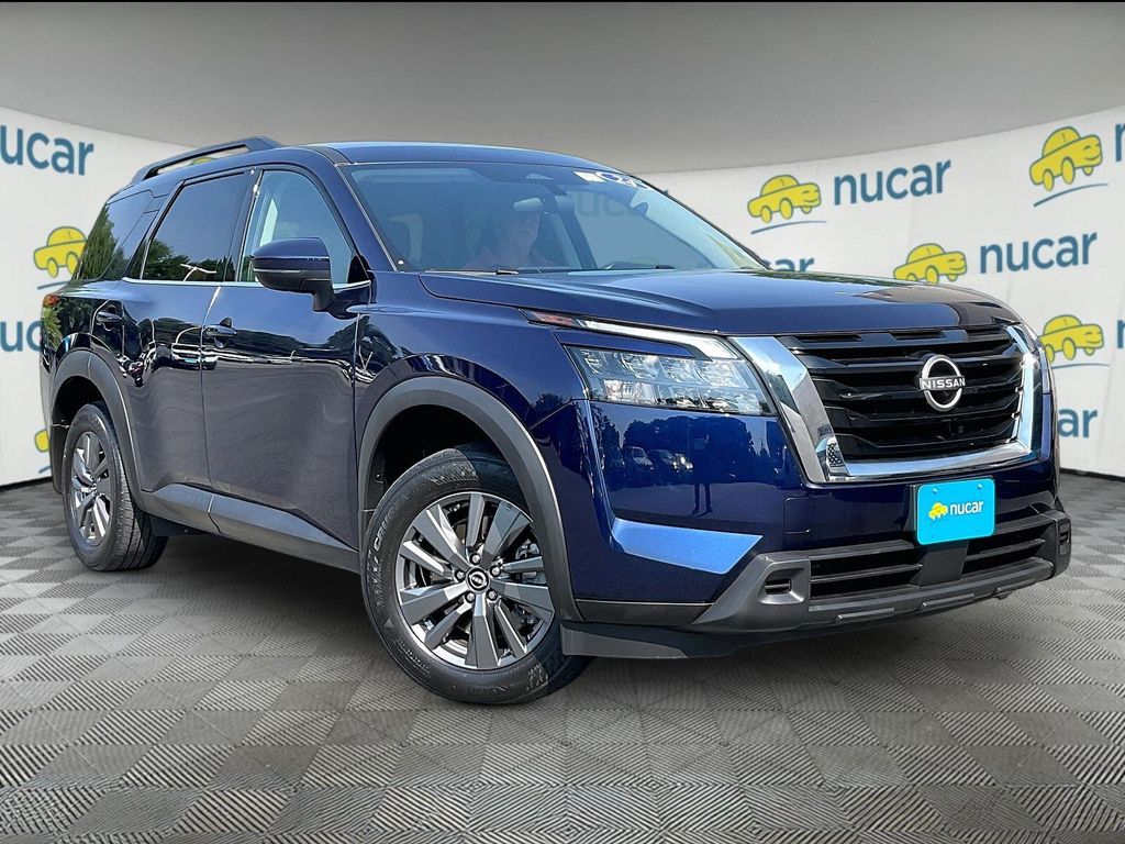 Deep Ocean Blue Pearl 2024 Nissan Pathfinder SUV / Crossover All-Wheel Drive 9-Speed Automatic