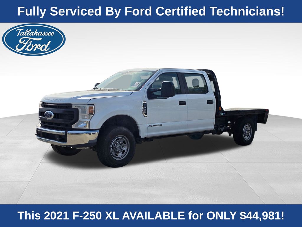 Oxford White 2021 Ford F-250 Super Duty XL Crew Cab LB 4WD Pickup Truck Four-Wheel Drive Automatic