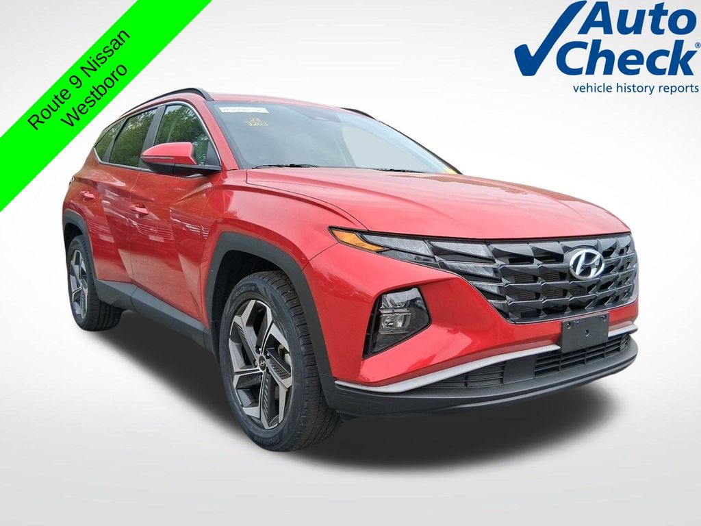 Calypso Red 2023 Hyundai Tucson SUV / Crossover All-Wheel Drive 8-Speed Automatic