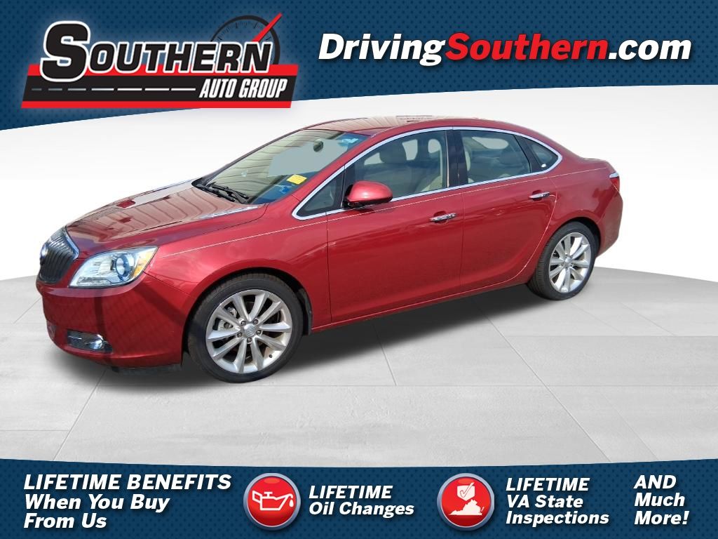 Crystal Red Tintcoat 2014 Buick Verano Sedan Front-Wheel Drive 6-Speed Automatic Overdrive