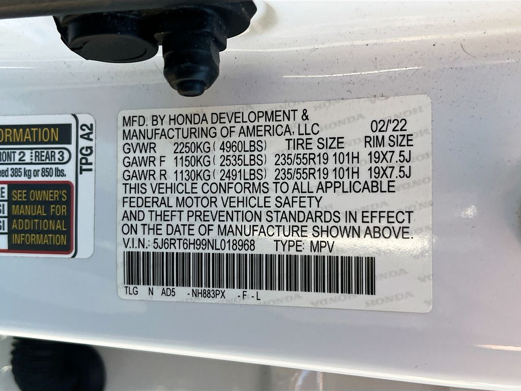Used 2022 White Honda Touring image 33