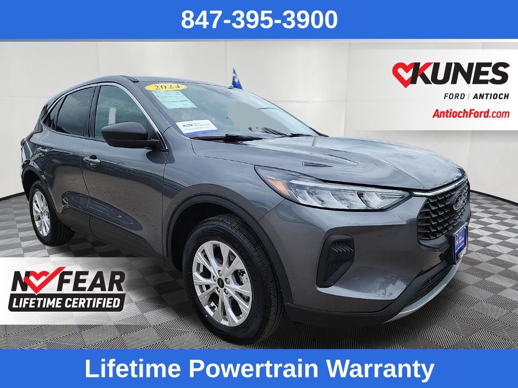 Gray Metallic 2024 Ford Escape SUV / Crossover All-Wheel Drive 8-Speed Automatic