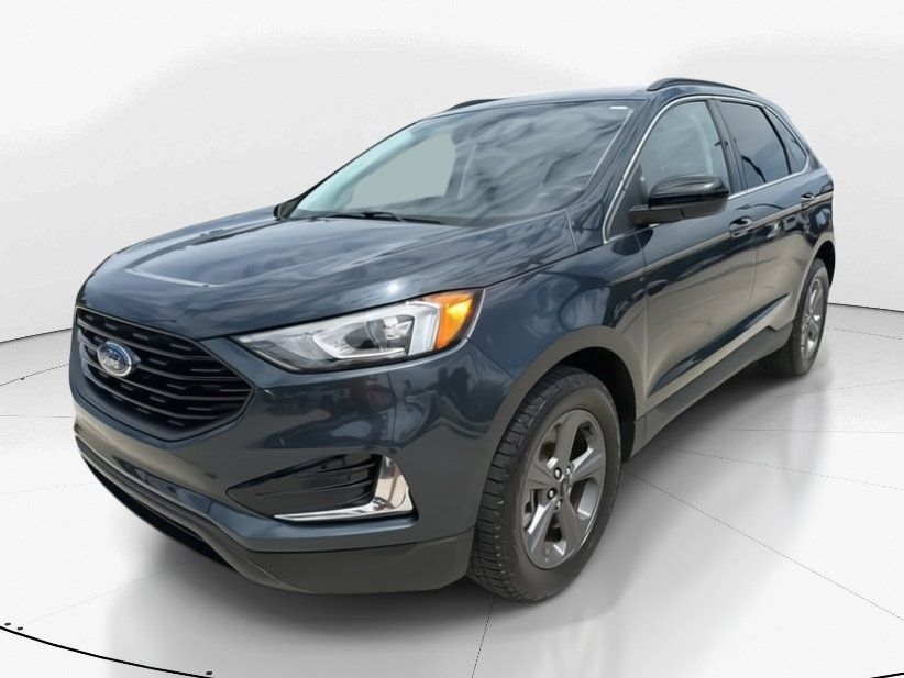 2022 Stone Blue Metallic Ford Edge SEL AWD SUV