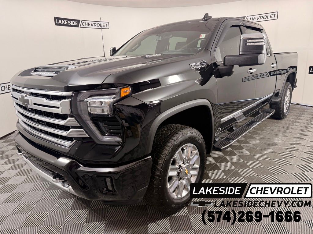 Black 2025 Chevrolet Silverado 2500HD Pickup Truck Four-Wheel Drive Automatic