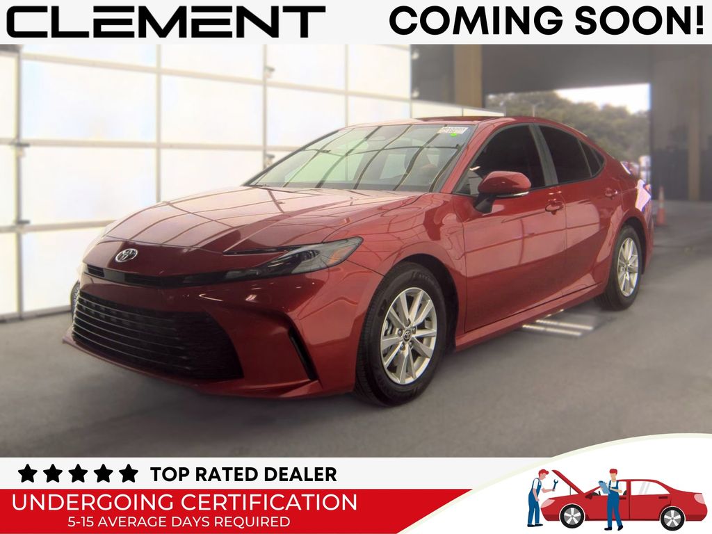 Red 2025 Toyota Camry Sedan Front-Wheel Drive Continuously Variable Transmission