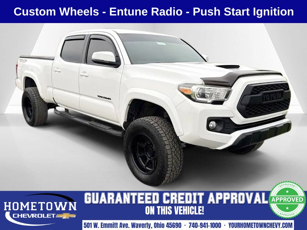 Super White 2017 Toyota Tacoma Pickup Truck Four-Wheel Drive 6-Speed Automatic