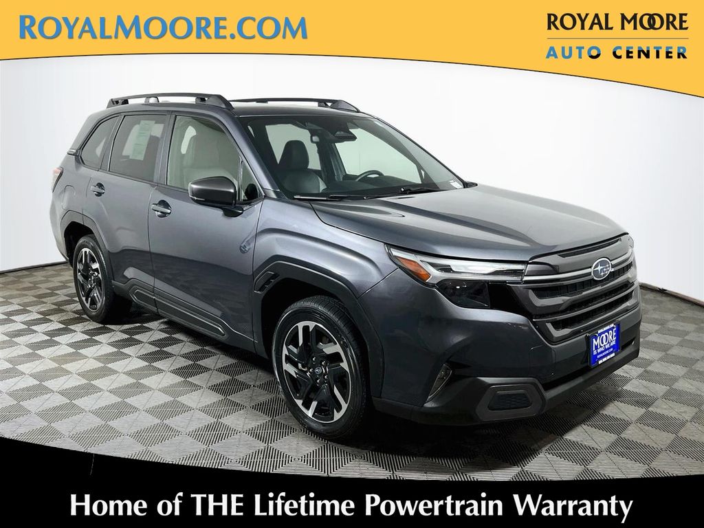 Gray Metallic 2025 Subaru Forester SUV / Crossover All-Wheel Drive Continuously Variable Transmission