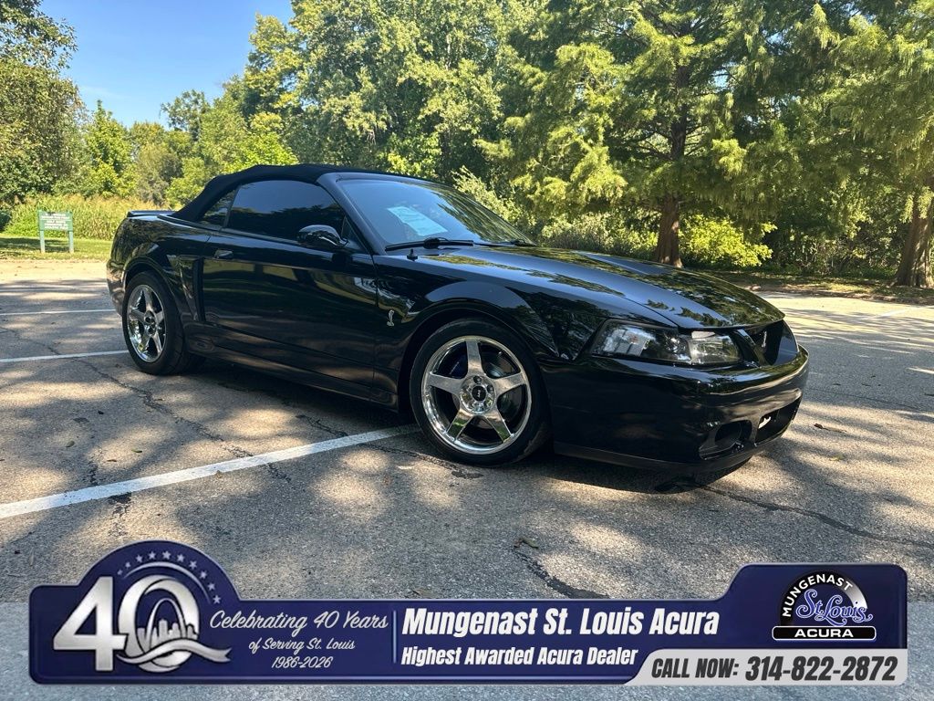 Black Clearcoat 2003 Ford Mustang SVT Cobra Convertible Rear-Wheel Drive 6-Speed Manual Overdrive