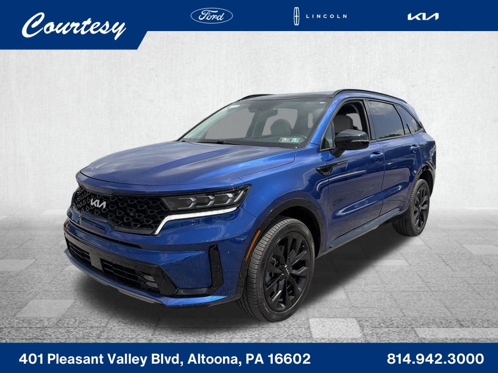 Sapphire Blue 2022 Kia Sorento SUV / Crossover All-Wheel Drive 8-Speed Dual Clutch