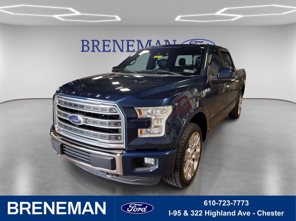 Blue 2016 Ford F-150 Pickup Truck Four-Wheel Drive 6-Speed Automatic