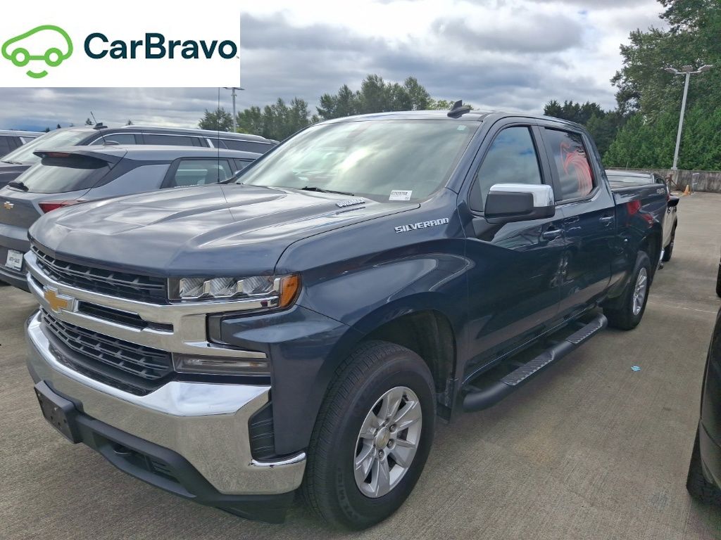 Shadow Gray Metallic 2021 Chevrolet Silverado 1500 Pickup Truck Four-Wheel Drive Automatic
