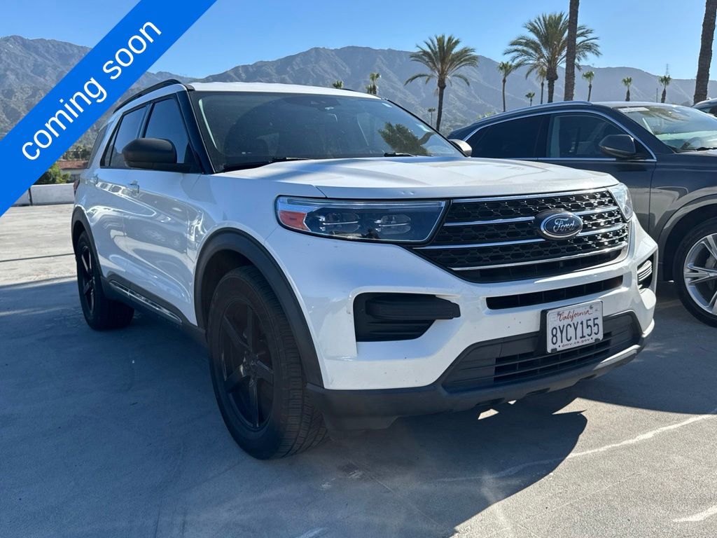White Metallic 2021 Ford Explorer SUV / Crossover Rear-Wheel Drive Automatic