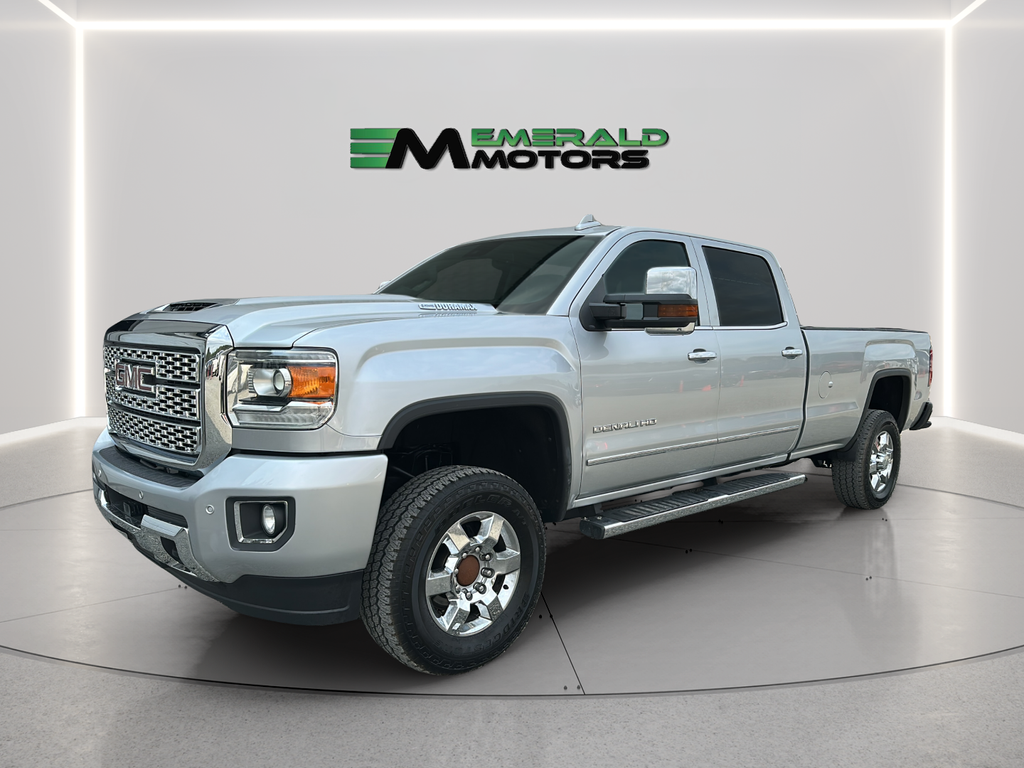 Silver 2018 GMC Sierra 3500HD Pickup Truck Four-Wheel Drive 6-Speed Automatic