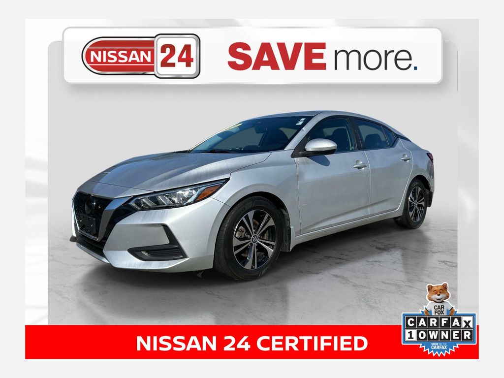 Brilliant Silver Metallic 2021 Nissan Sentra Sedan Front-Wheel Drive Continuously Variable Transmission