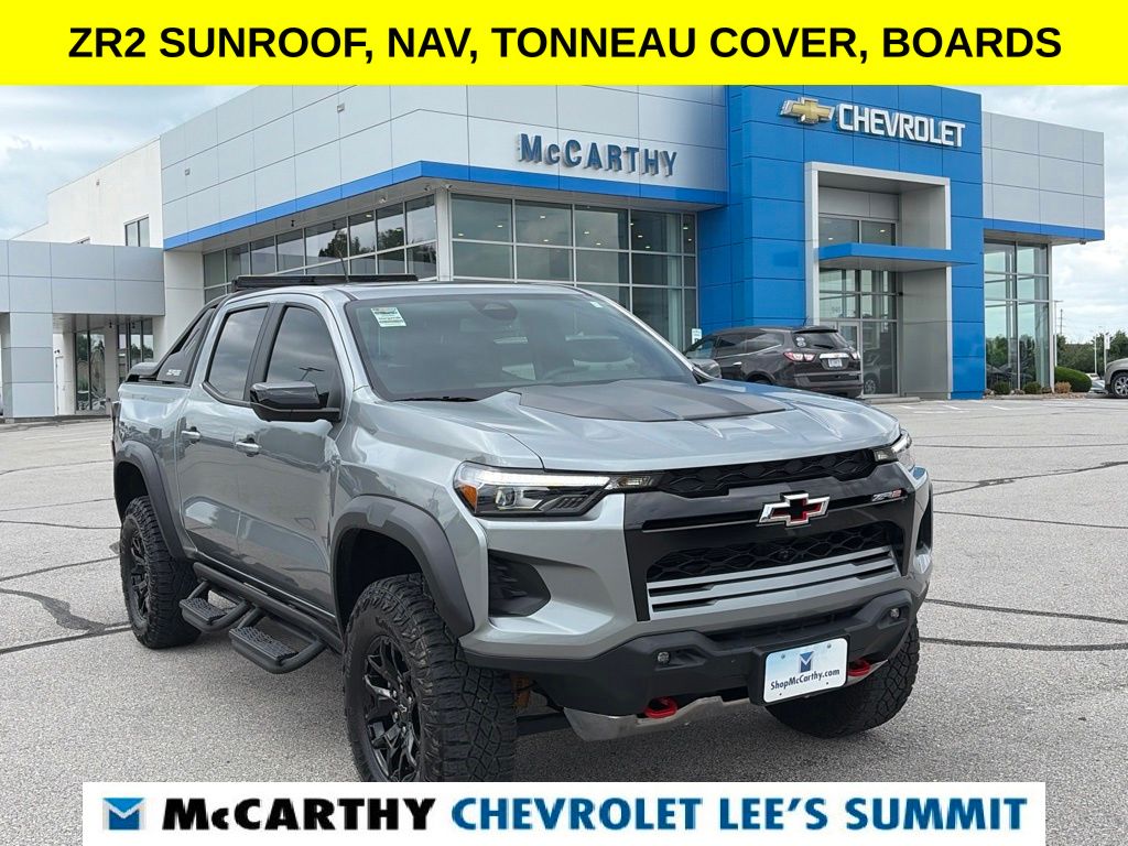 Sterling Gray Metallic 2025 Chevrolet Colorado ZR2 Crew Cab 4WD Pickup Truck Four-Wheel Drive 8-Speed Automatic