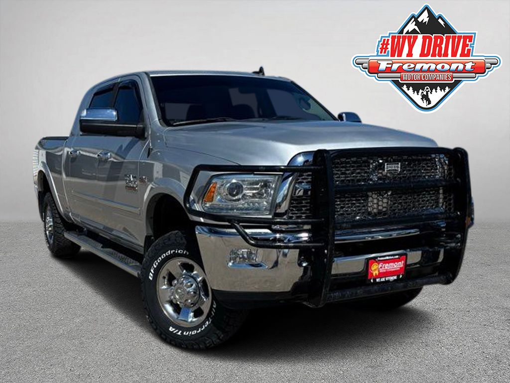 Bright Silver Metallic Clearcoat 2015 RAM 2500 Laramie Mega Cab 4WD Pickup Truck Four-Wheel Drive 6-Speed Automatic