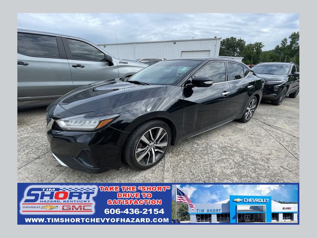 Super Black 2019 Nissan Maxima Sedan Front-Wheel Drive Continuously Variable Transmission