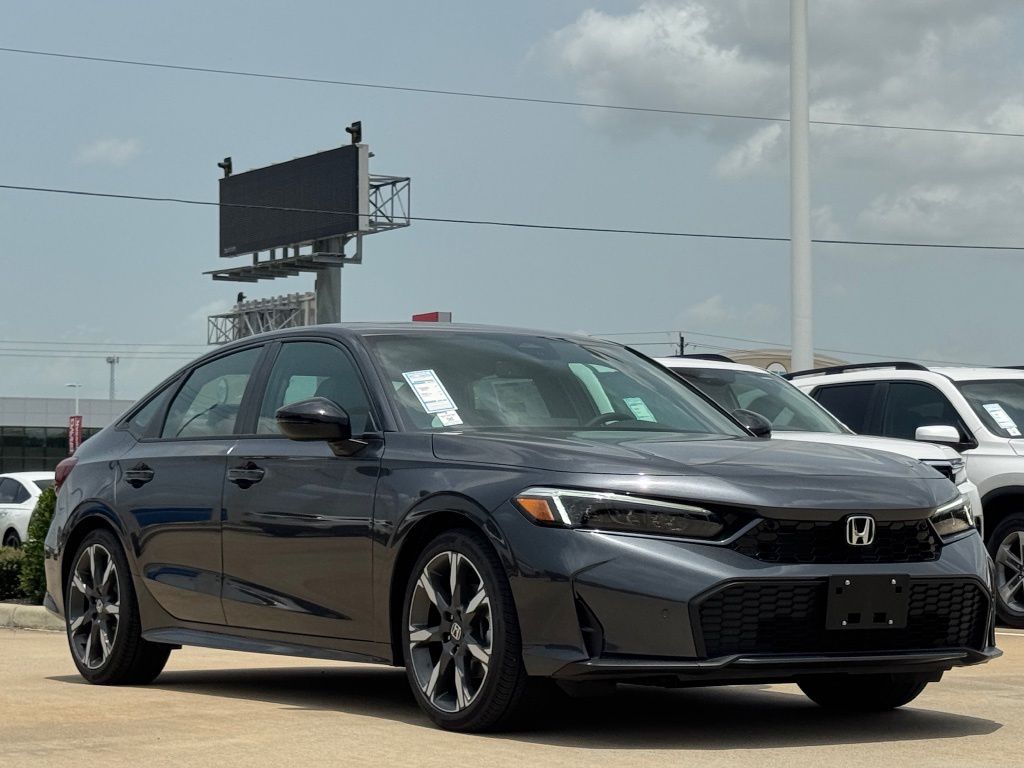2026 Honda Civic Hybrid Sport Touring Gray at Classic Elite Chevrolet Sugar Land