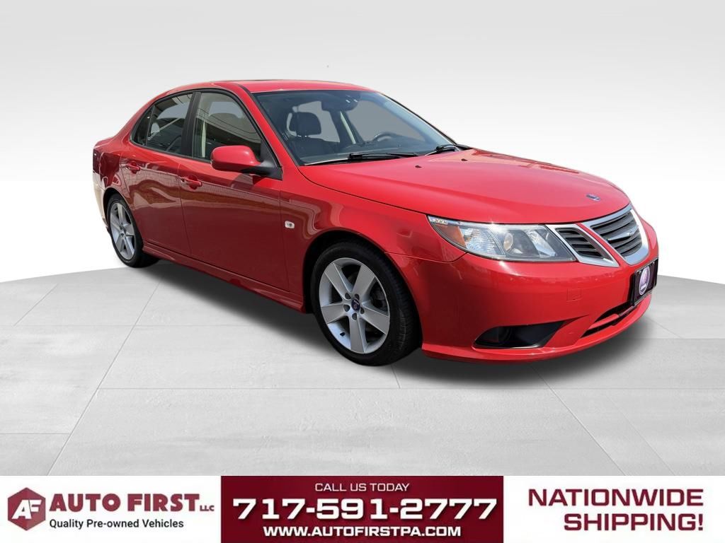 Laser Red 2011 Saab 9-3 Sedan Front-Wheel Drive 5-Speed Automatic