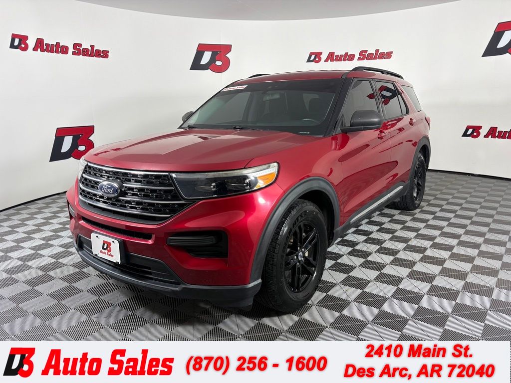 Red Metallic 2020 Ford Explorer SUV / Crossover Rear-Wheel Drive Automatic