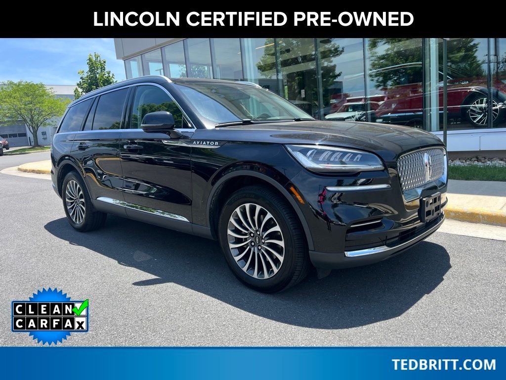 Infinite Black Metallic Clearcoat 2022 Lincoln Aviator SUV / Crossover All-Wheel Drive Automatic