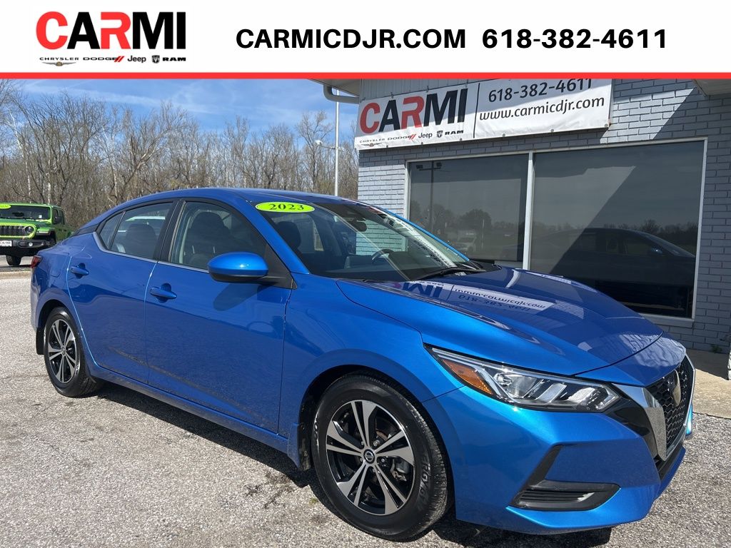 Electric Blue Metallic 2023 Nissan Sentra Sedan Front-Wheel Drive Continuously Variable Transmission