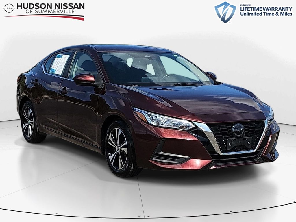 Rosewood Metallic 2023 Nissan Sentra SV FWD Sedan Front-Wheel Drive Continuously Variable Transmission