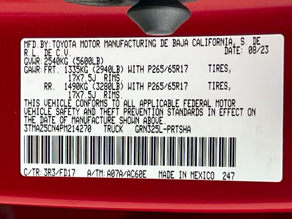 2023 Toyota Tacoma TRD Sport Red at Traditions Chevrolet