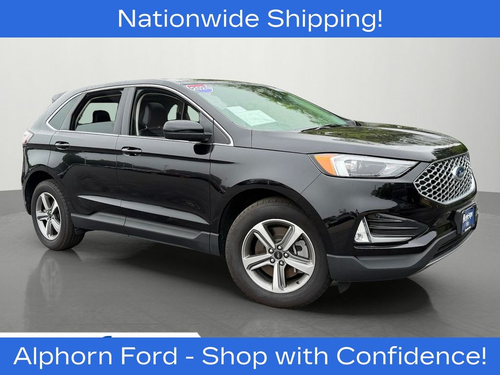 Black Metallic 2024 Ford Edge SUV / Crossover All-Wheel Drive 8-Speed Automatic