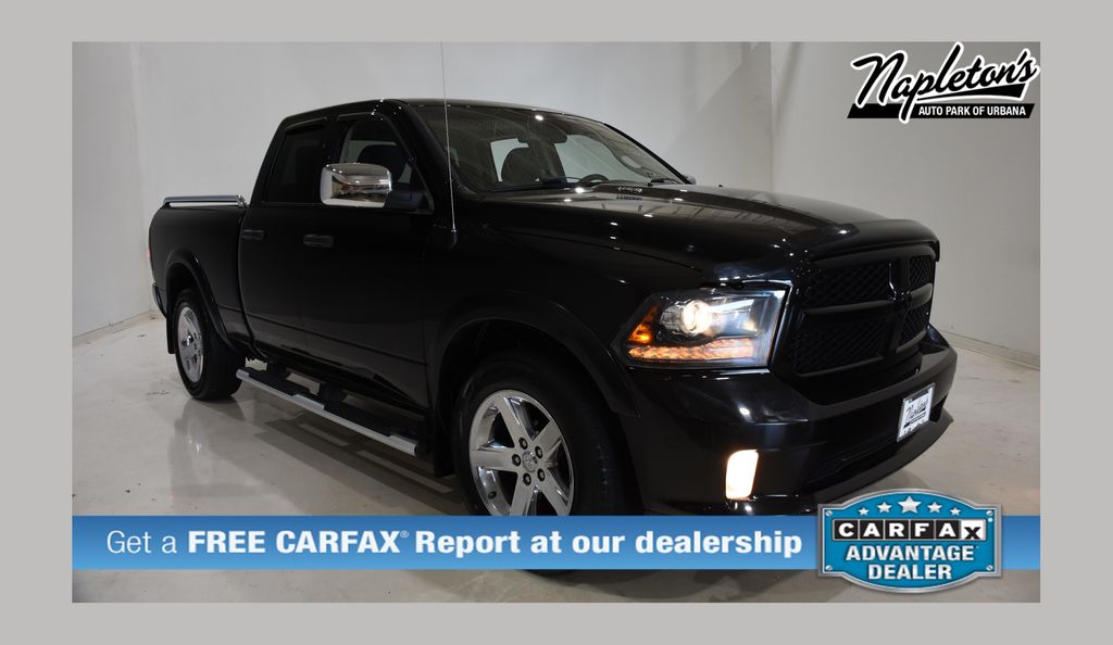 Black Clearcoat 2014 RAM 1500 Pickup Truck Four-Wheel Drive 8-Speed Automatic