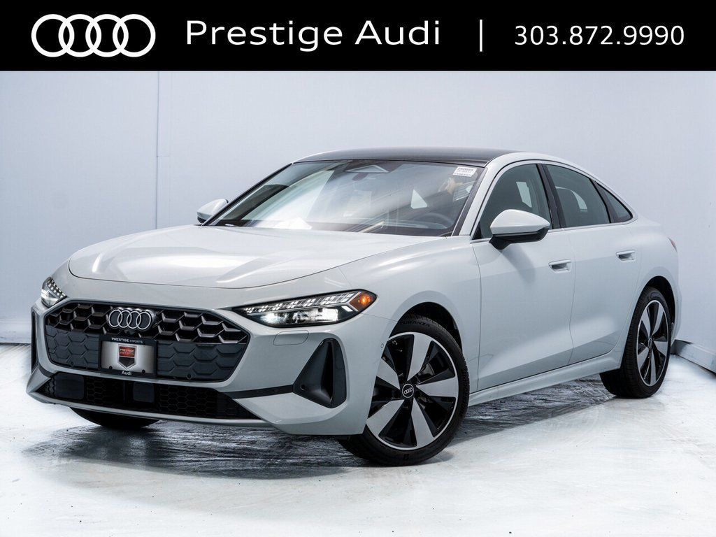 Glacier White Metallic 2025 Audi A5 quattro Premium Plus Sedan Sedan All-Wheel Drive 7-Speed Automatic