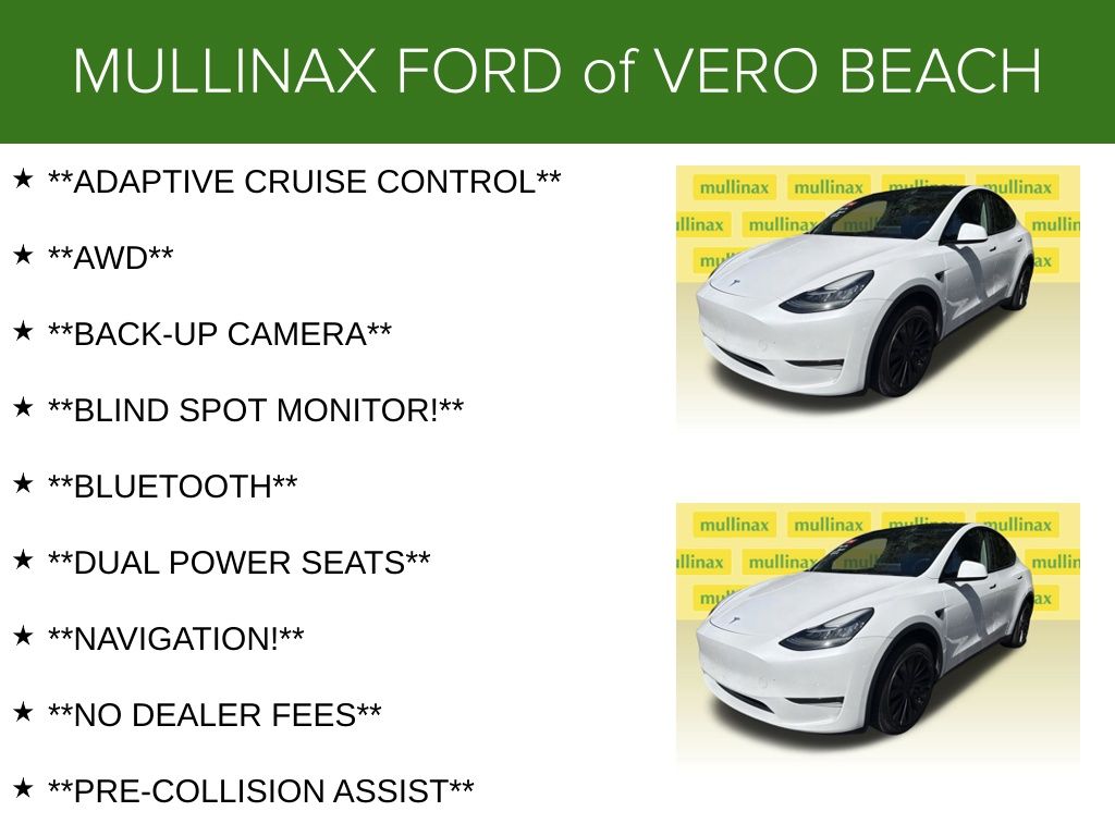 2022 Pearl White Multi-Coat Tesla Model Y Long Range AWD SUV