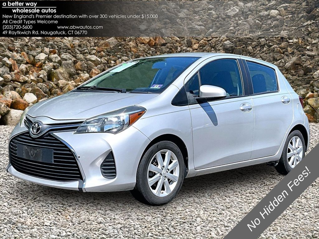 Classic Silver Metallic 2015 Toyota Yaris Hatchback Front-Wheel Drive 4-Speed Automatic Overdrive