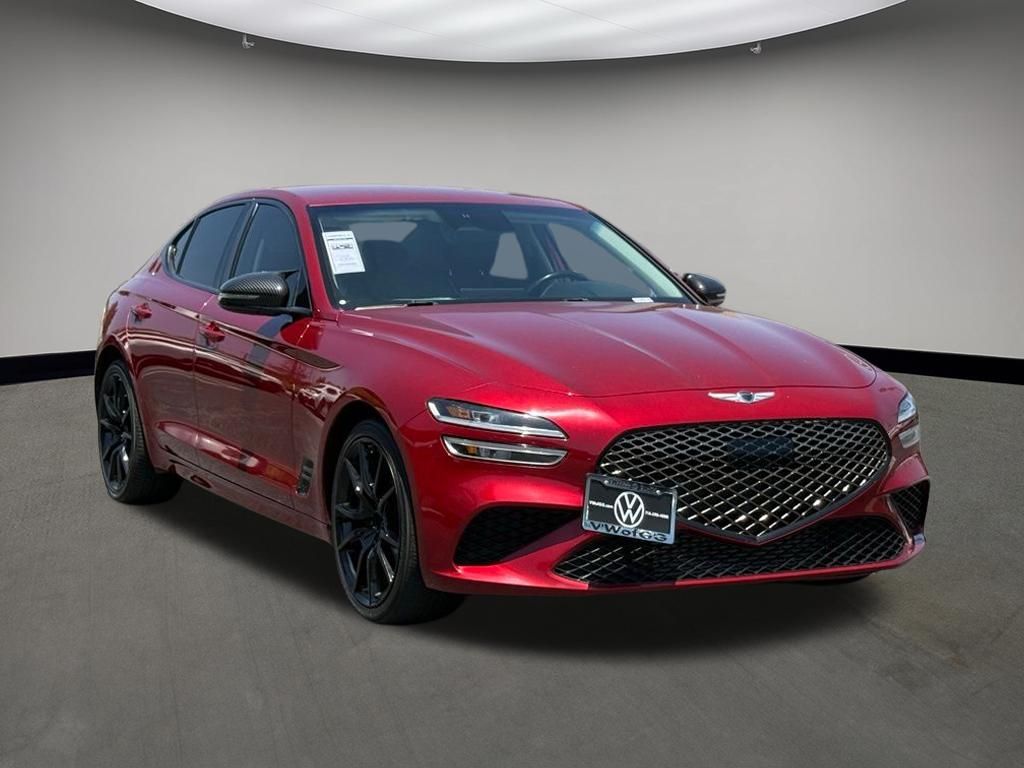 Havana Red 2022 Genesis G70 3.3T RWD Sedan Rear-Wheel Drive 8-Speed Automatic