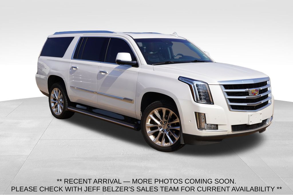 Crystal White Tricoat 2018 Cadillac Escalade ESV SUV / Crossover Four-Wheel Drive 
