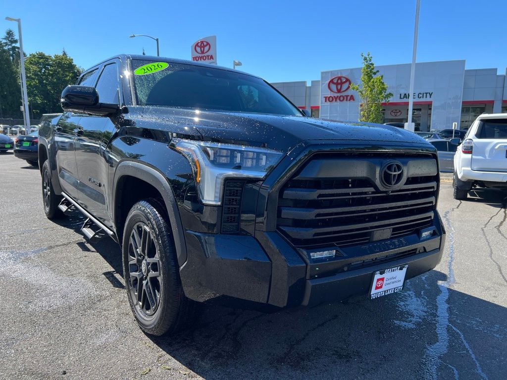 Midnight Black Metallic 2026 Toyota Tundra Limited CrewMax Cab 4WD Pickup Truck Four-Wheel Drive Automatic